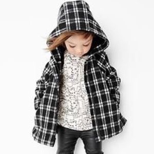 GAP Black & White Cape Coat